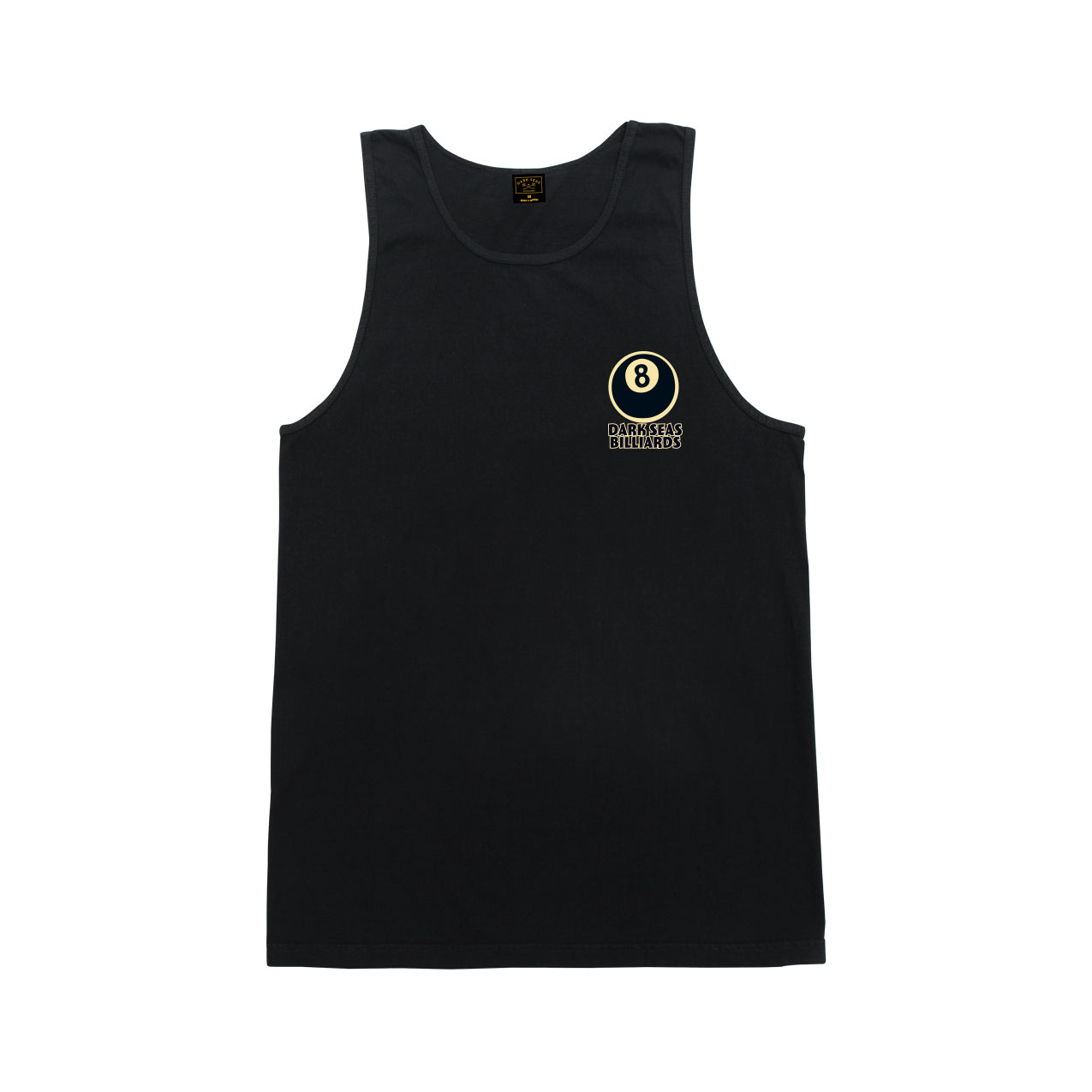 Dark Seas Men's Eight Ball Stock Tank Black T-Shirts