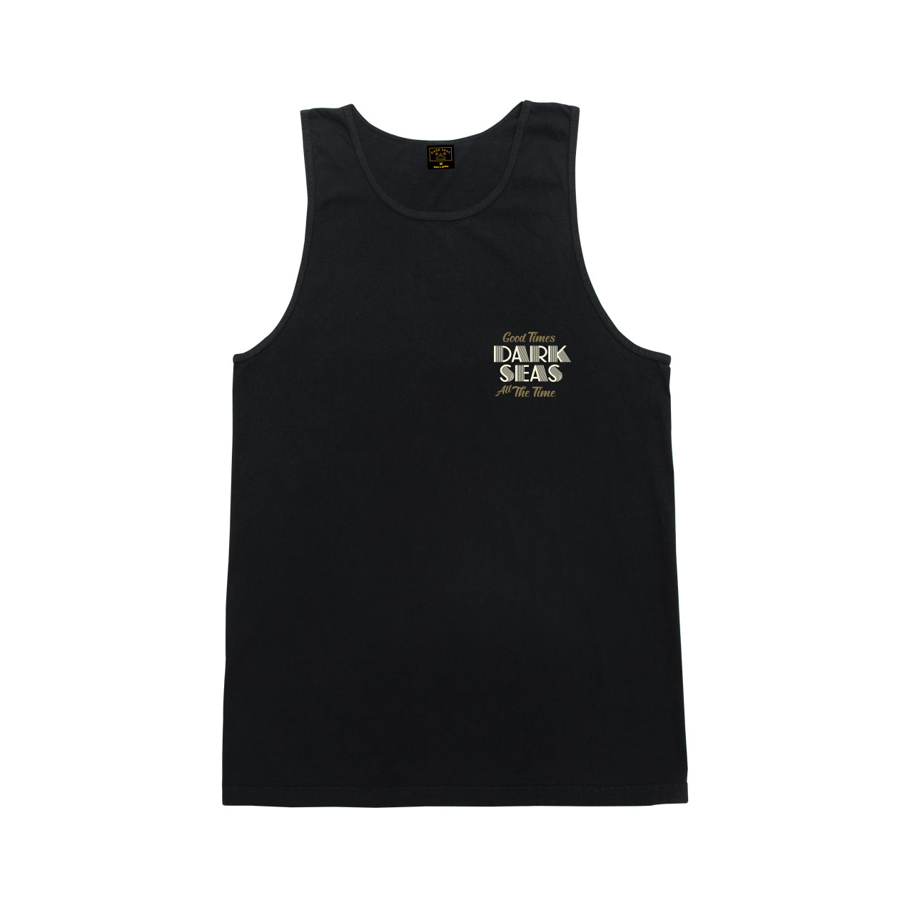 Dark Seas Men's Easy Going Stock Tank Black T-Shirts