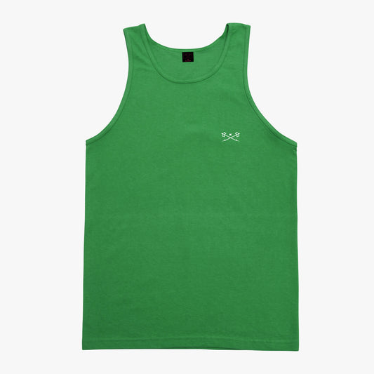 Dark Seas Men's Go-To Tank Jungle Green T-Shirts