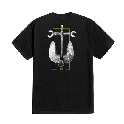 Dark Seas Men's Anchor-Glow -Tee Black T-Shirts