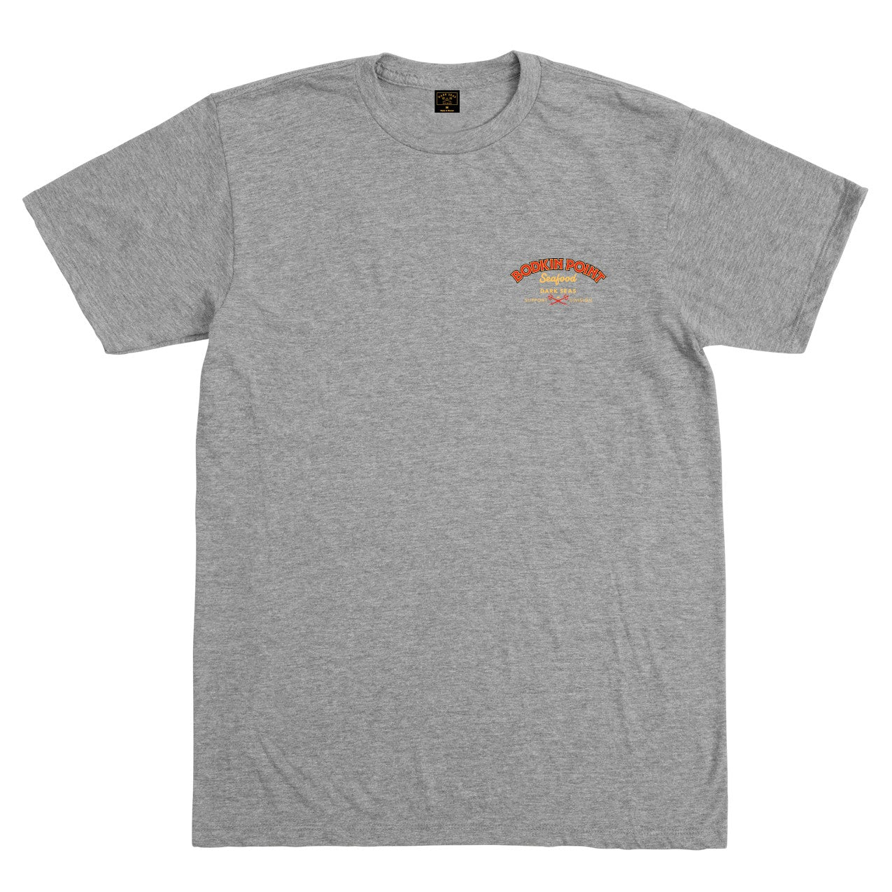 Dark Seas Men's Bodkin Point-Tee Heather Grey T-Shirts