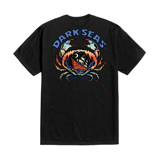 Dark Seas Men's Outer Reef Tee Black T-Shirts