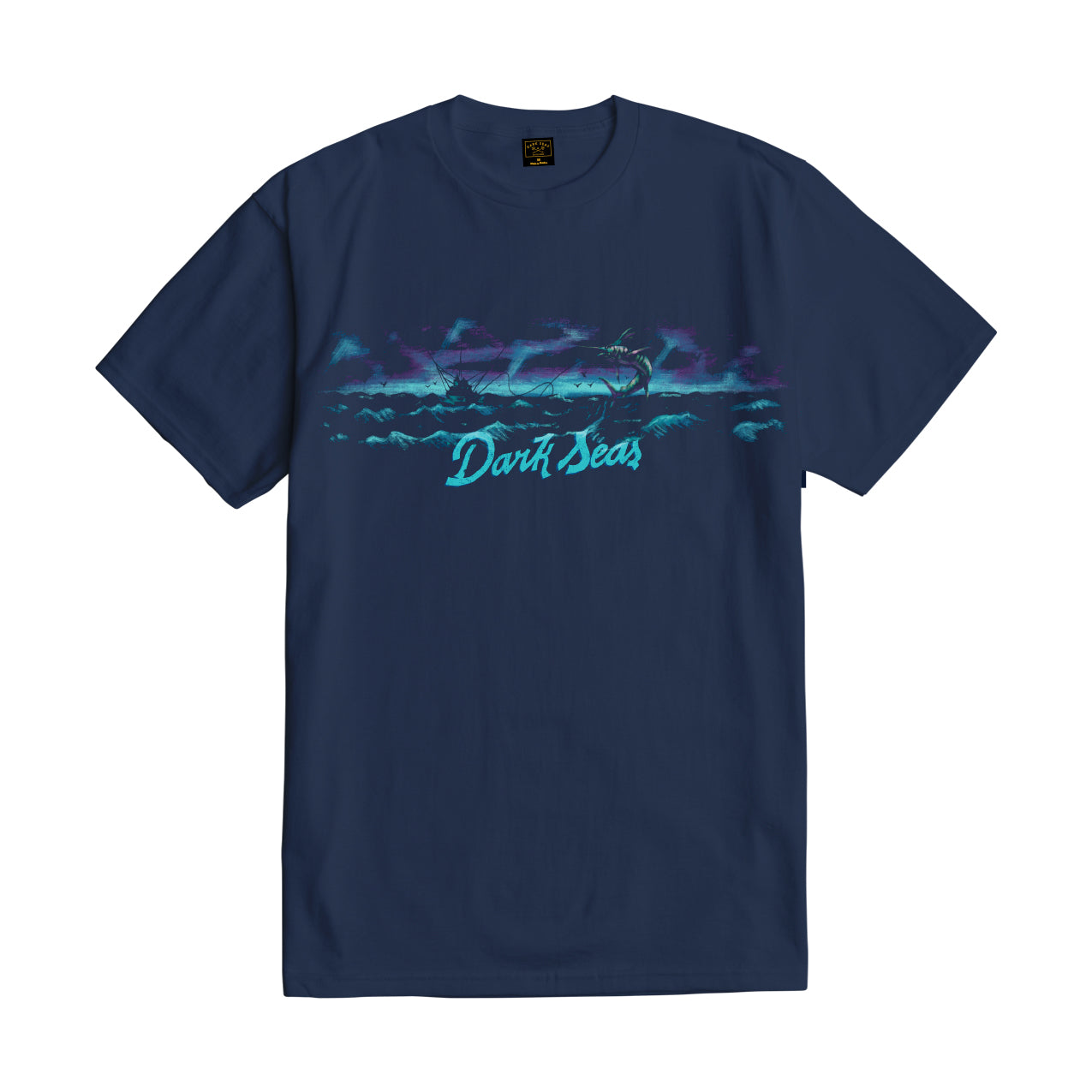 Dark Seas Men's Offshore Stock T-Shirt Navy T-Shirts