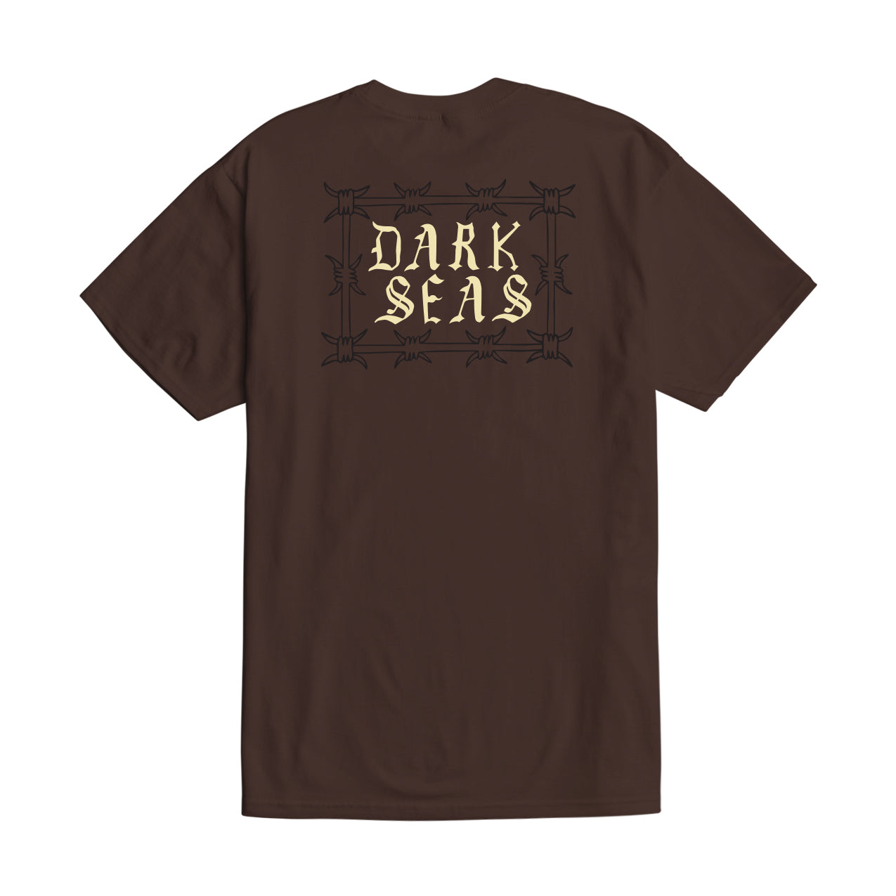 Dark Seas Men's Keep Out Stock T-Shirt Java Brown T-Shirts