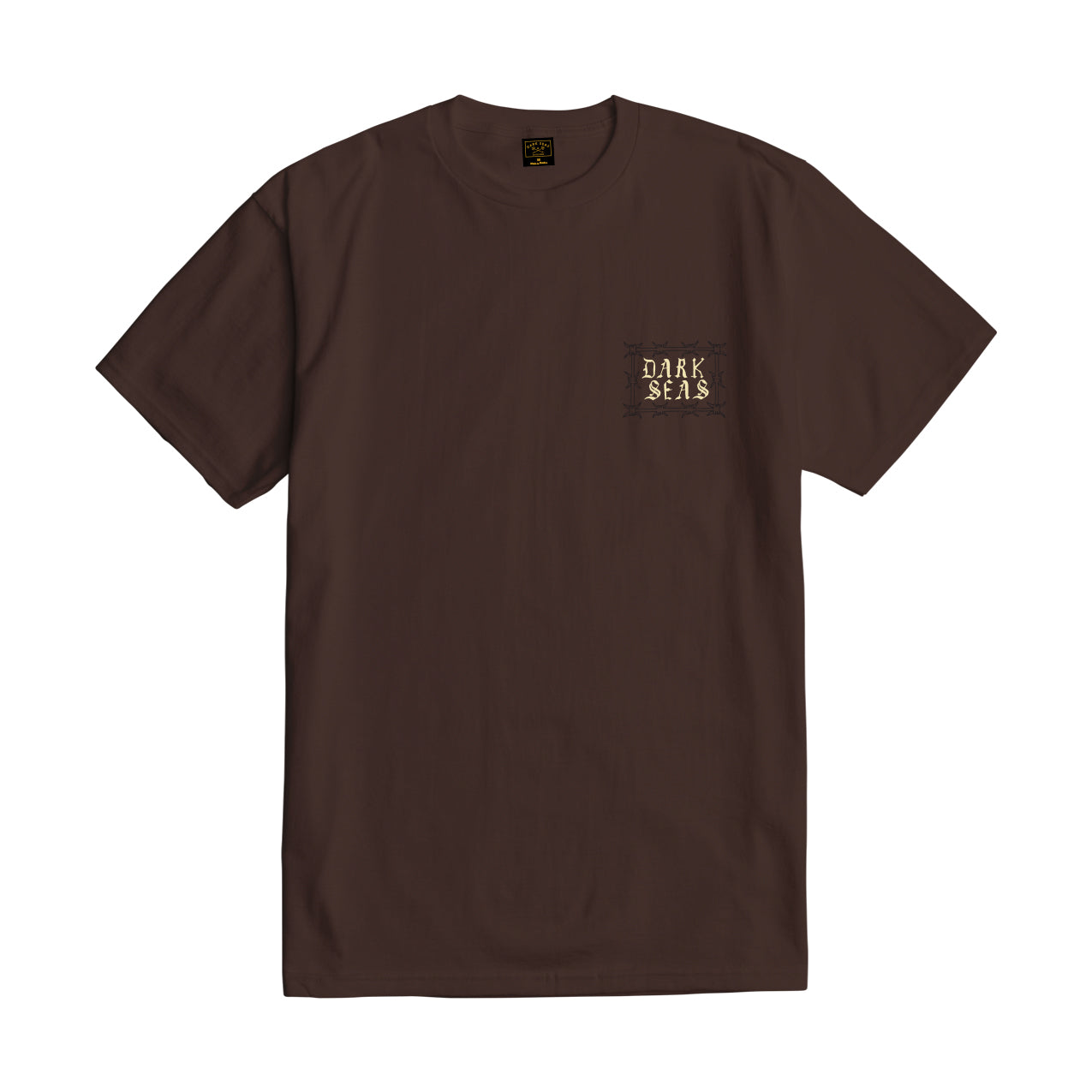 Dark Seas Men's Keep Out Stock T-Shirt Java Brown T-Shirts