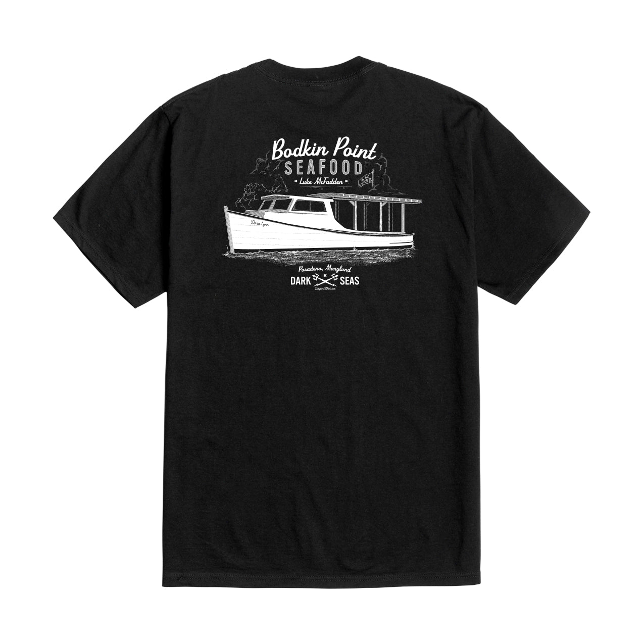 Dark Seas Men's Crab Stand-Tee Black T-Shirts