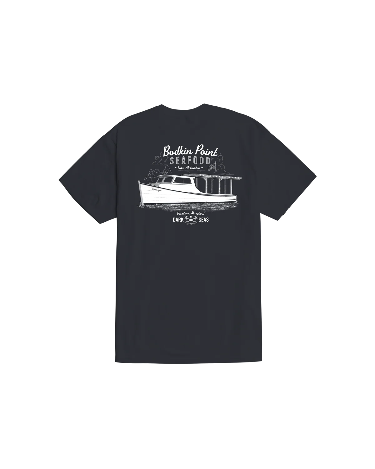Dark Seas Men's Crab Stand-Youth Tee Black T-Shirts