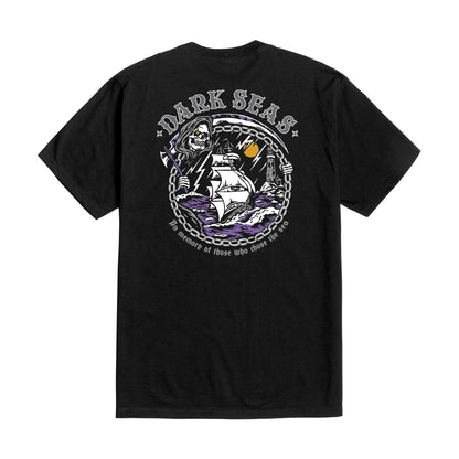 Dark Seas Men's Chose The Sea Stock T-Shirt Black T-Shirts