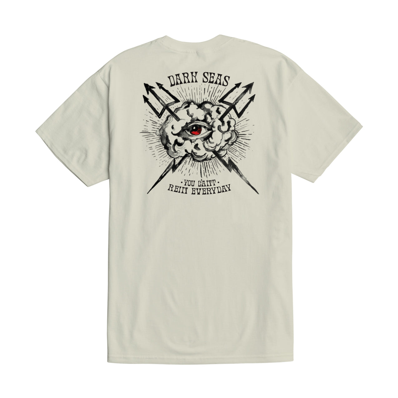 Dark Seas Men's Eye Of The Storm Stock T-Shirt Cream T-Shirts