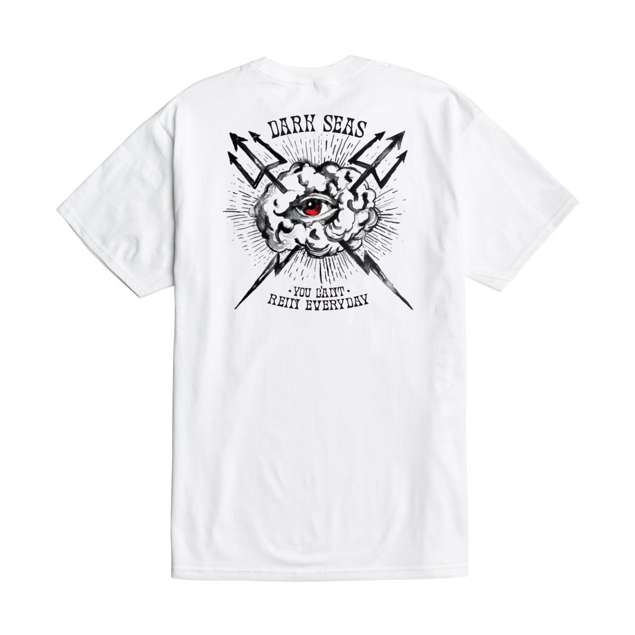 Dark Seas Men's Eye Of The Storm Stock T-Shirt White T-Shirts