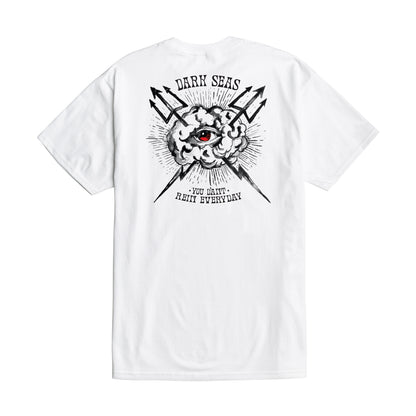 Dark Seas Men's Eye Of The Storm Stock T-Shirt White T-Shirts