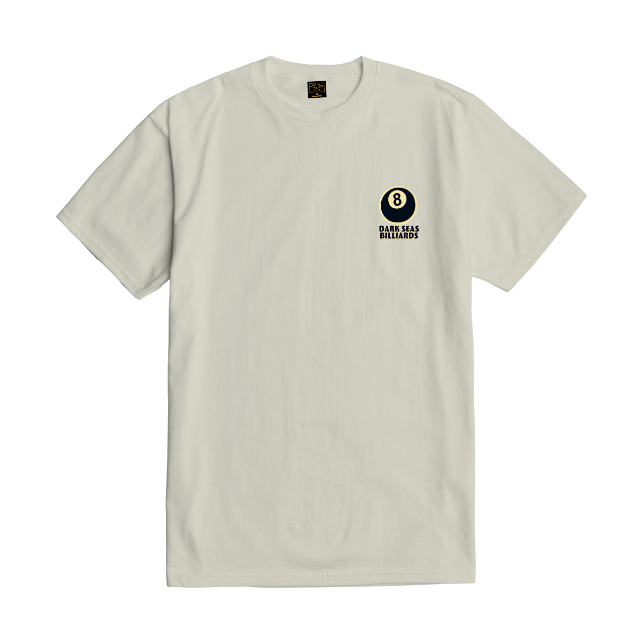 Dark Seas Men's Eight Ball Stock T-Shirt Cream T-Shirts