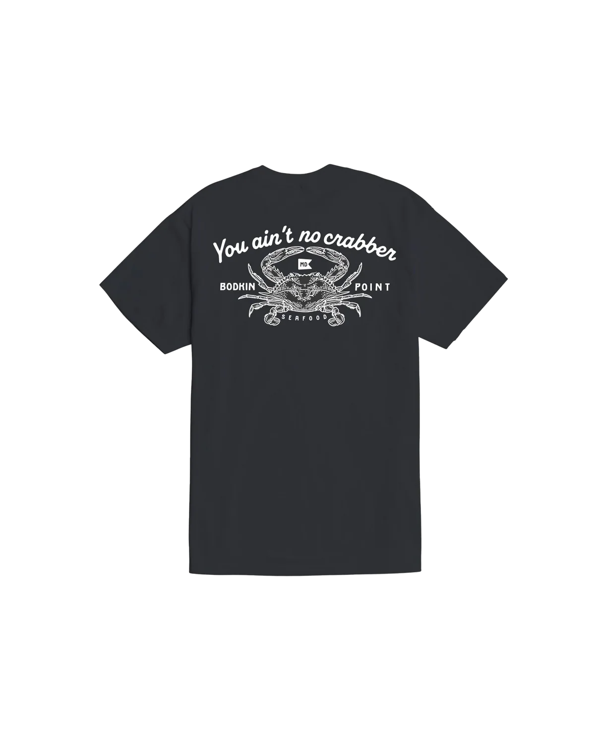 Dark Seas Men's You Aint No Crabber-Tee Vintage Black T-Shirts