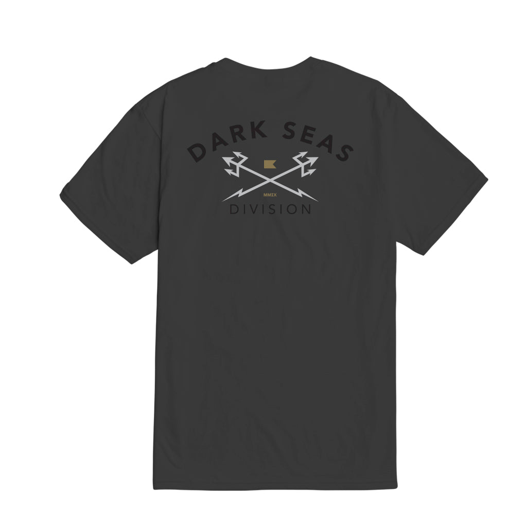 Dark Seas Men's Headmaster -Tee Charcoal T-Shirts