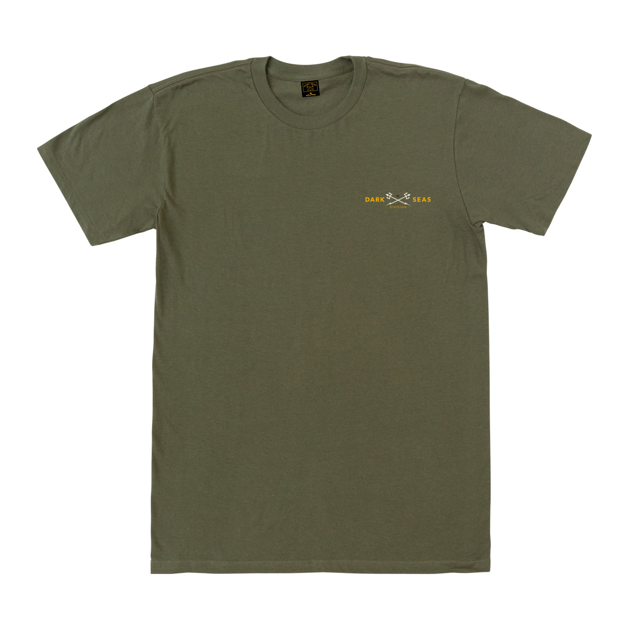 Dark Seas Men's Headmaster -Tee Military Green T-Shirts