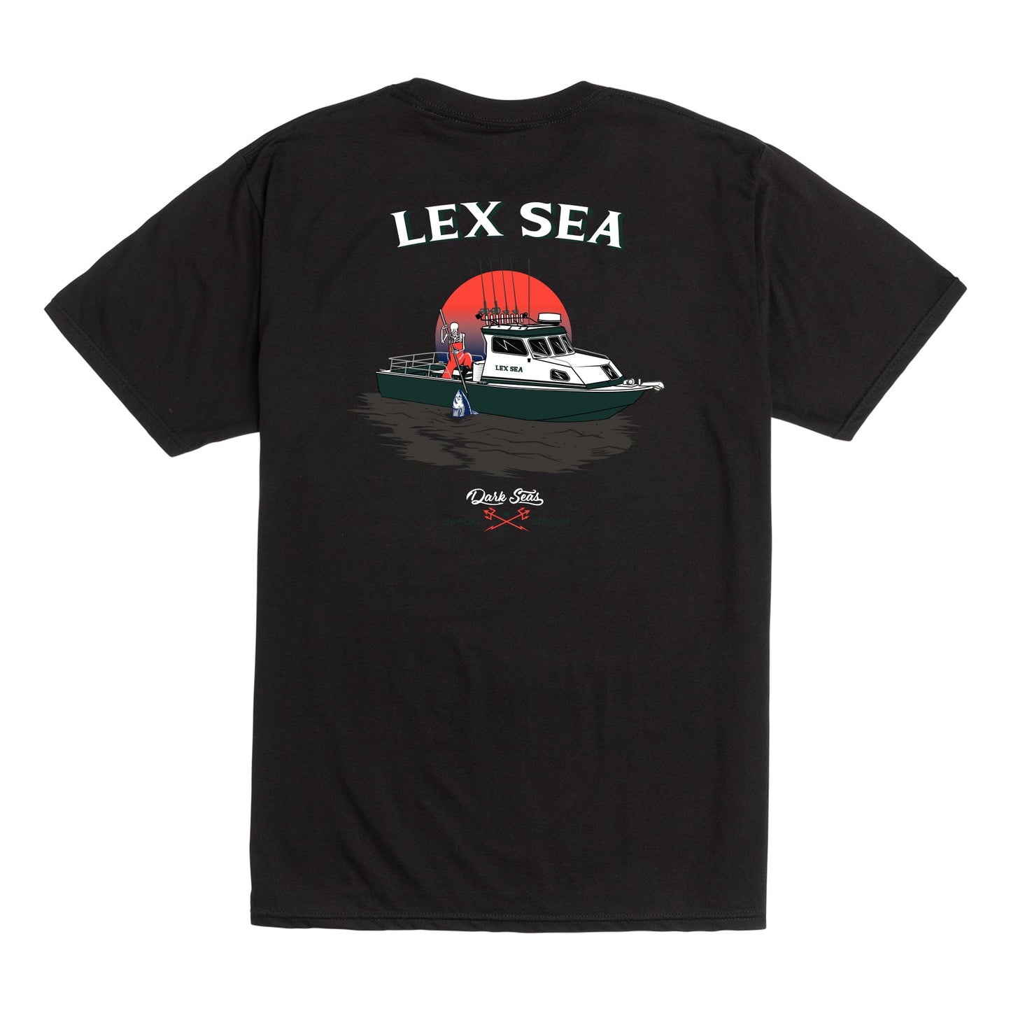 Dark Seas Men's Ds X Lex Sea -Tee Black T-Shirts