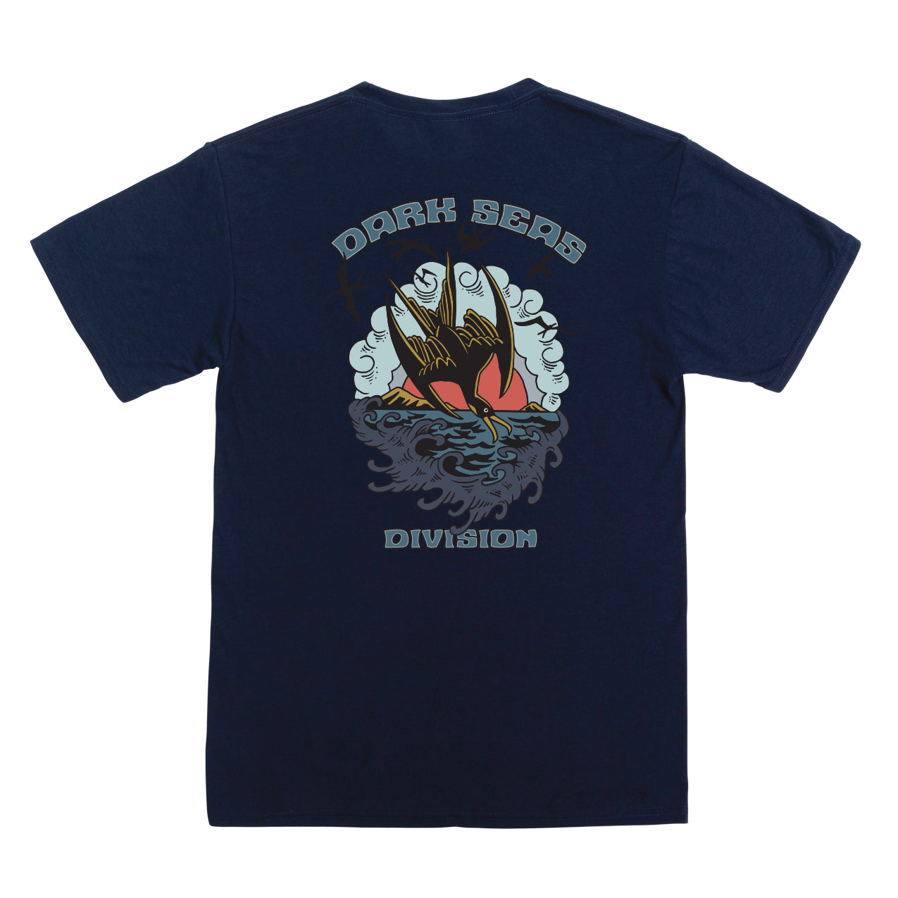 Dark Seas Men's Iwa -Tee Navy T-Shirts