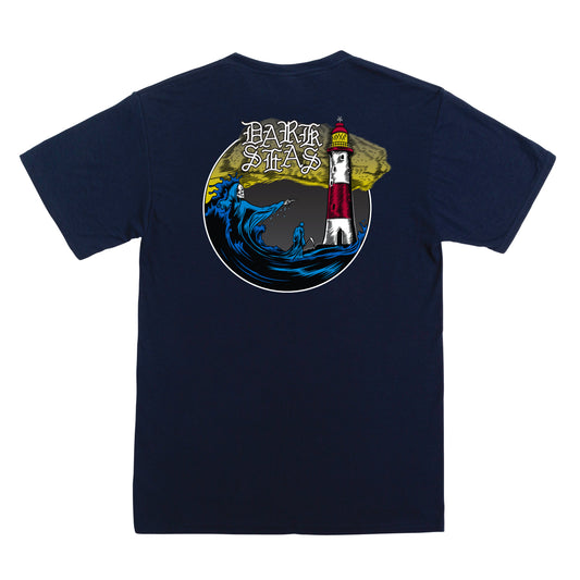 Dark Seas Men's Creeping Death-Tee Navy T-Shirts