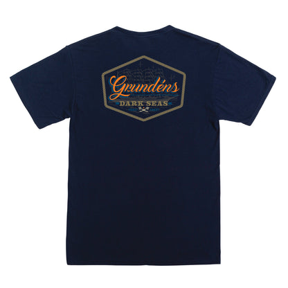 Dark Seas Men's Watercraft -Tee Navy T-Shirts