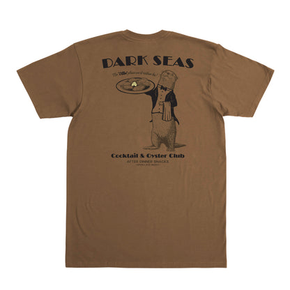 Dark Seas Men's Oyster Club -Tee Brown Sugar T-Shirts