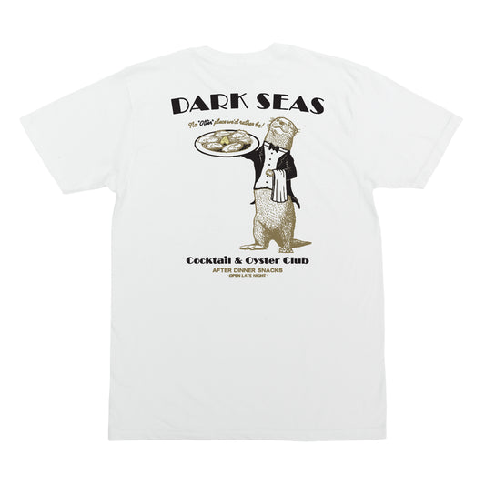 Dark Seas Men's Oyster Club -Tee White T-Shirts