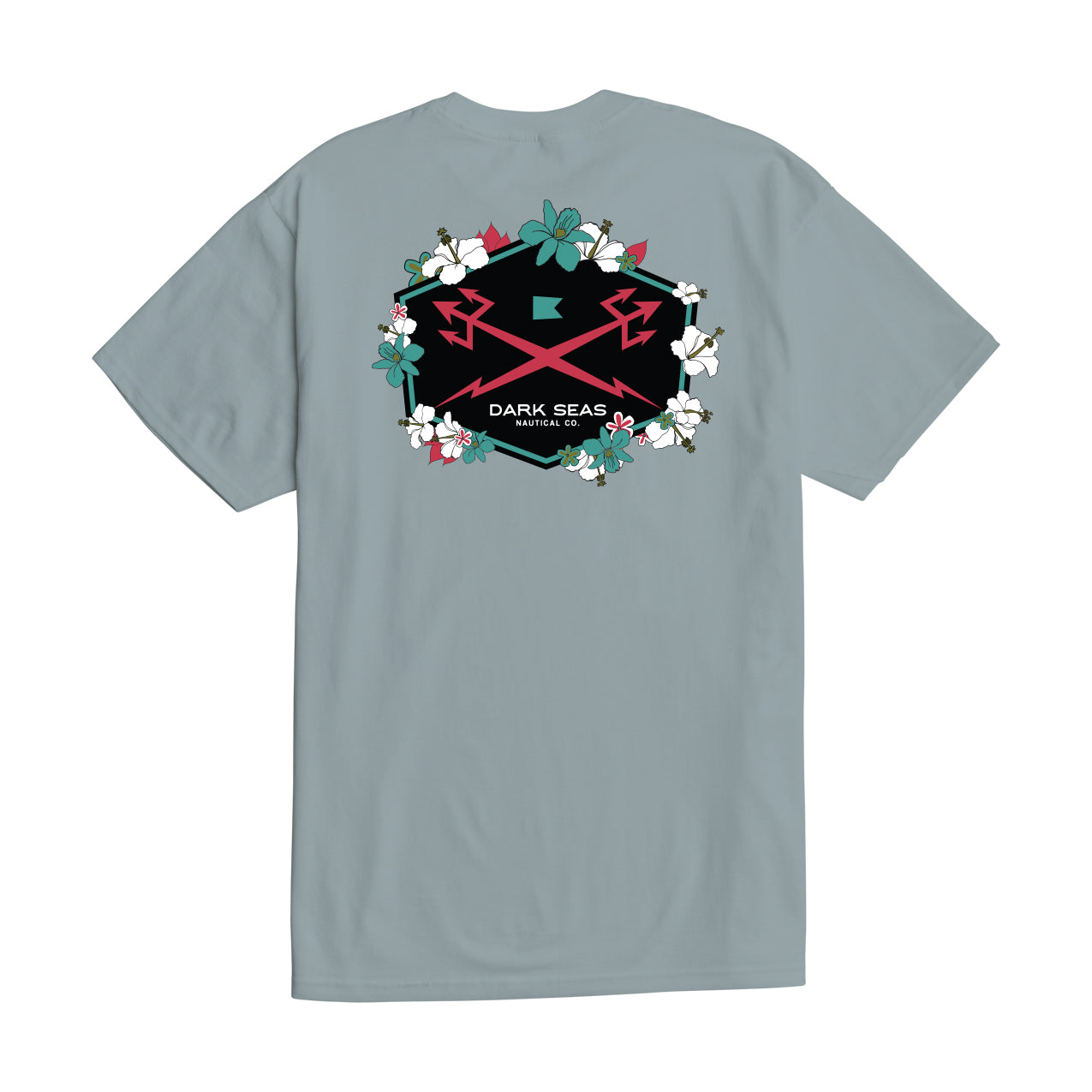 Dark Seas Men's Bloom -Tee Lt Blue T-Shirts