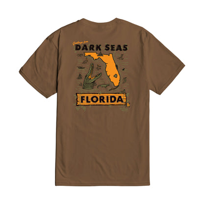 Dark Seas Men's Florida -Tee Coyote Brown T-Shirts