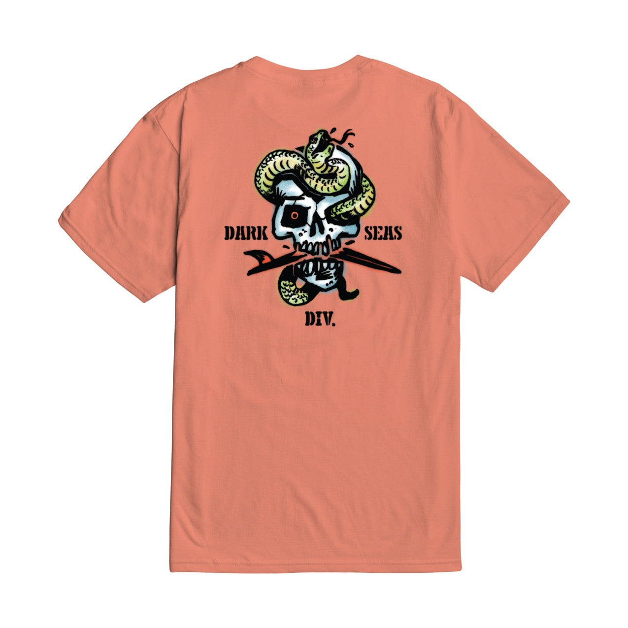 Dark Seas Men's Board Breaker -Tee Coral T-Shirts