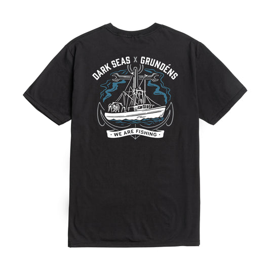 Dark Seas Men's Long Distance Tee Black T-Shirts