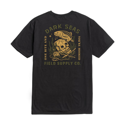 Dark Seas Men's One Bite -Tee Black T-Shirts