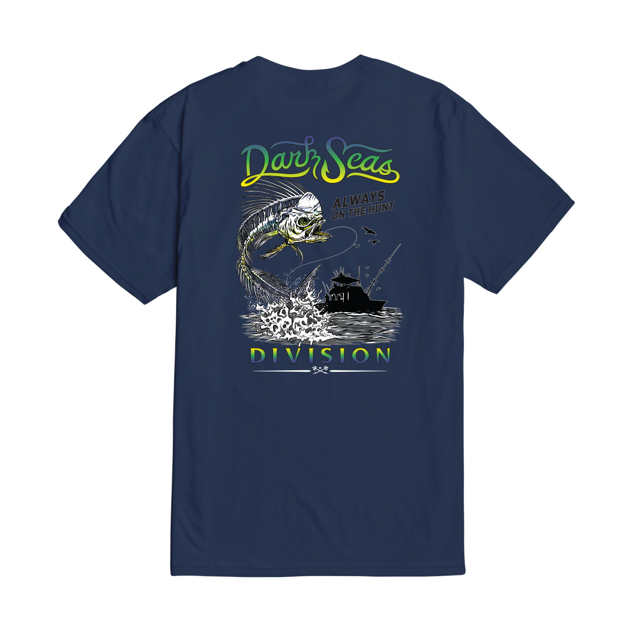 Dark Seas Men's Night Waters Tee Navy T-Shirts