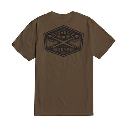 Dark Seas Men's Progressive-Gravel Premium T-Shirt Coyote Brown T-Shirts