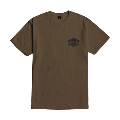 Dark Seas Men's Progressive-Gravel Premium T-Shirt Coyote Brown T-Shirts