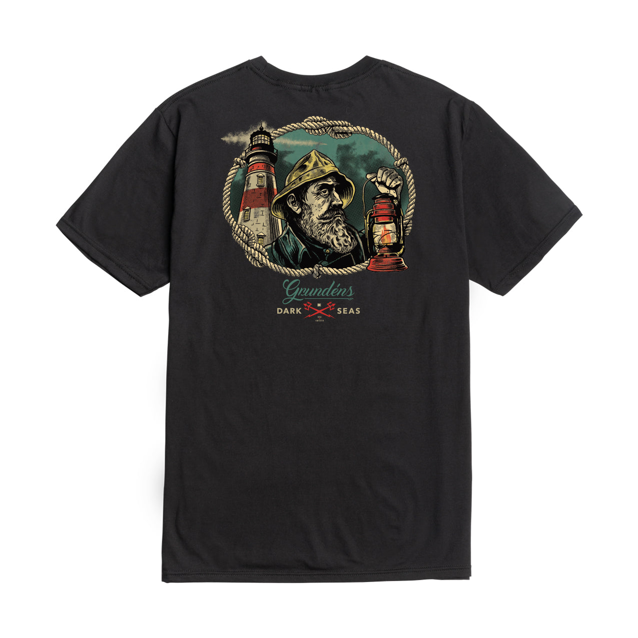 Dark Seas Men's Watchman Premium T-Shirt Black T-Shirts