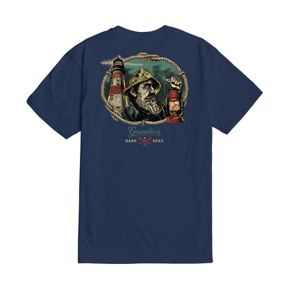 Dark Seas Men's Watchman Premium T-Shirt Navy T-Shirts
