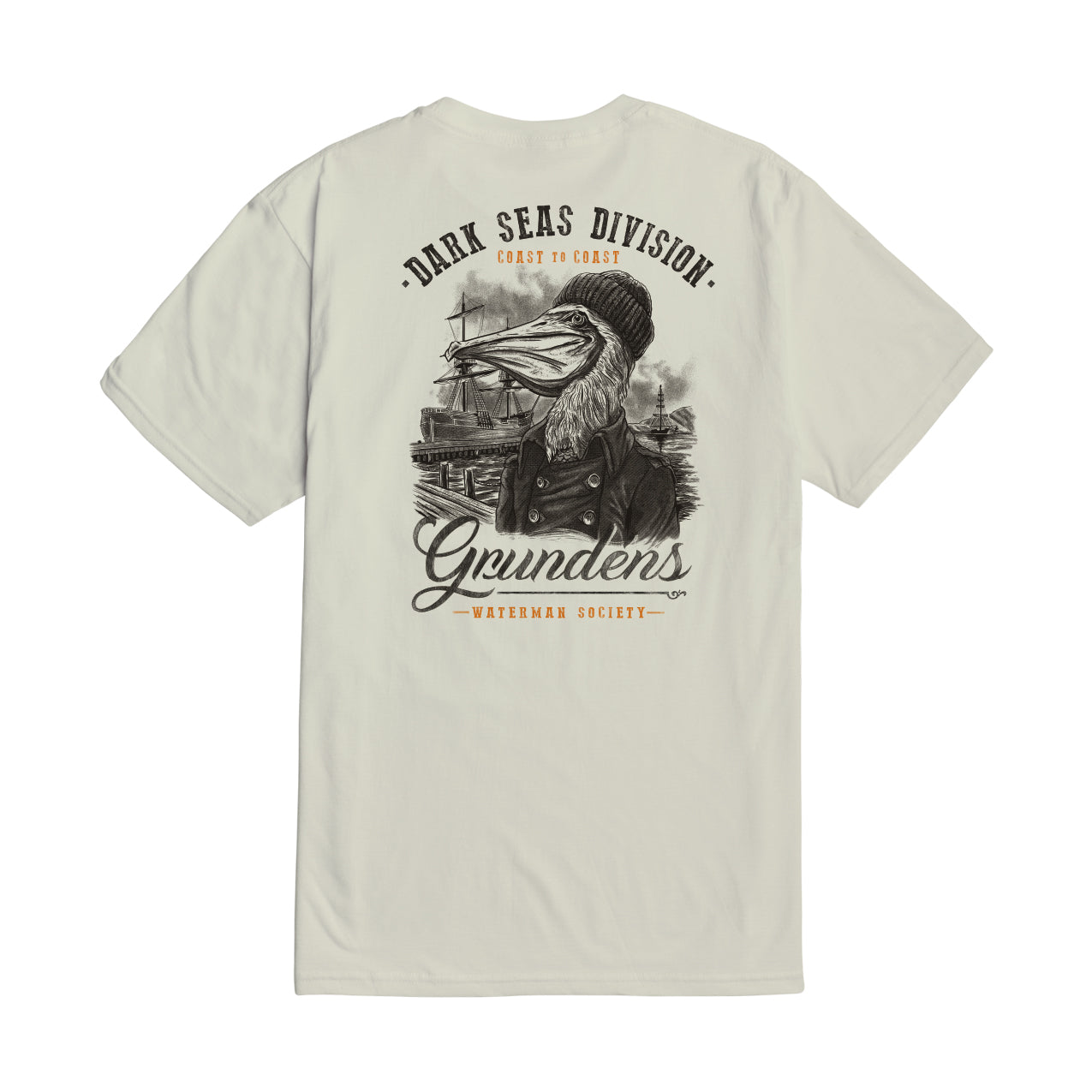 Dark Seas Men's Portsmith Premium T-Shirt Cream T-Shirts