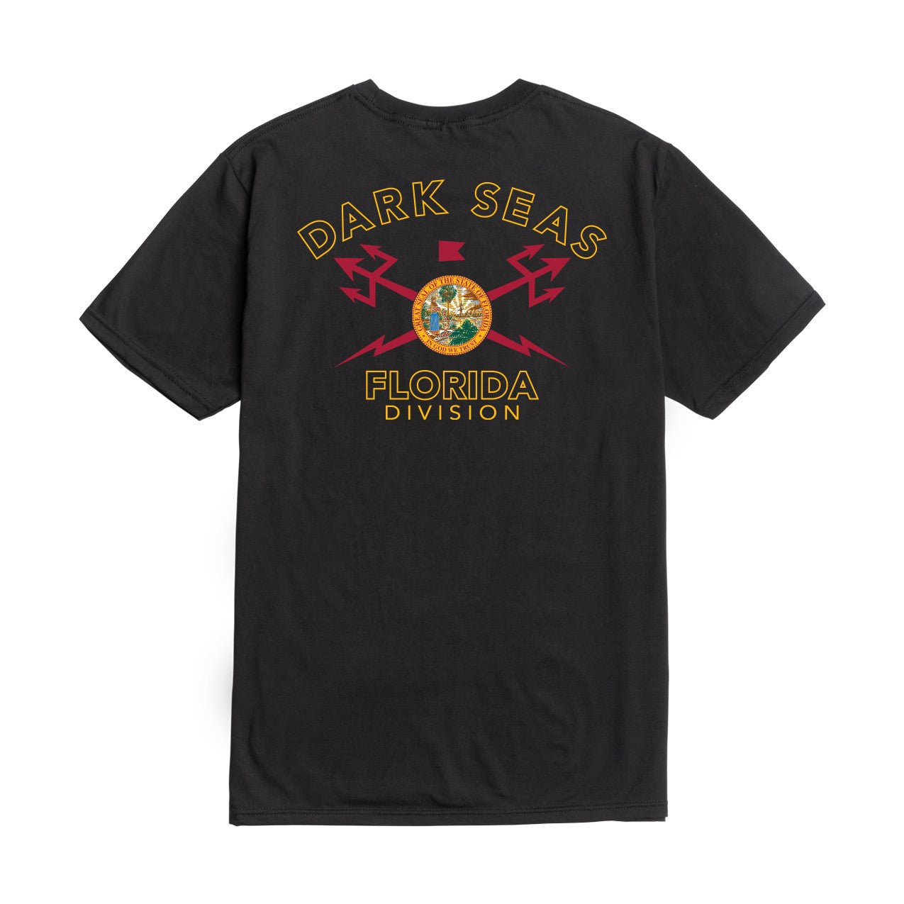 Dark Seas Men's Ds X Florida-Tee Black T-Shirts