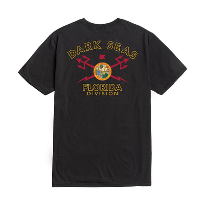 Dark Seas Men's Ds X Florida-Tee Black T-Shirts