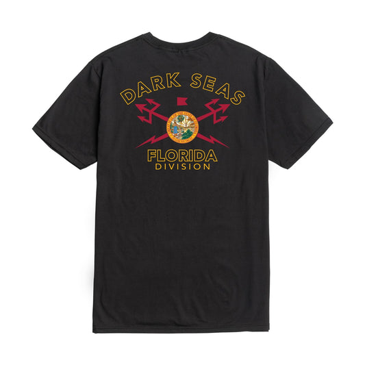Dark Seas Men's Ds X Florida-Tee Black T-Shirts