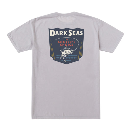 Dark Seas Men's Anglers Choicew Tee Silver T-Shirts
