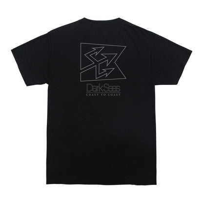 Dark Seas Men's Block Outw Tee Black T-Shirts