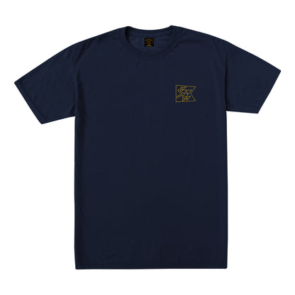 Dark Seas Men's Block Outw Tee Navy T-Shirts