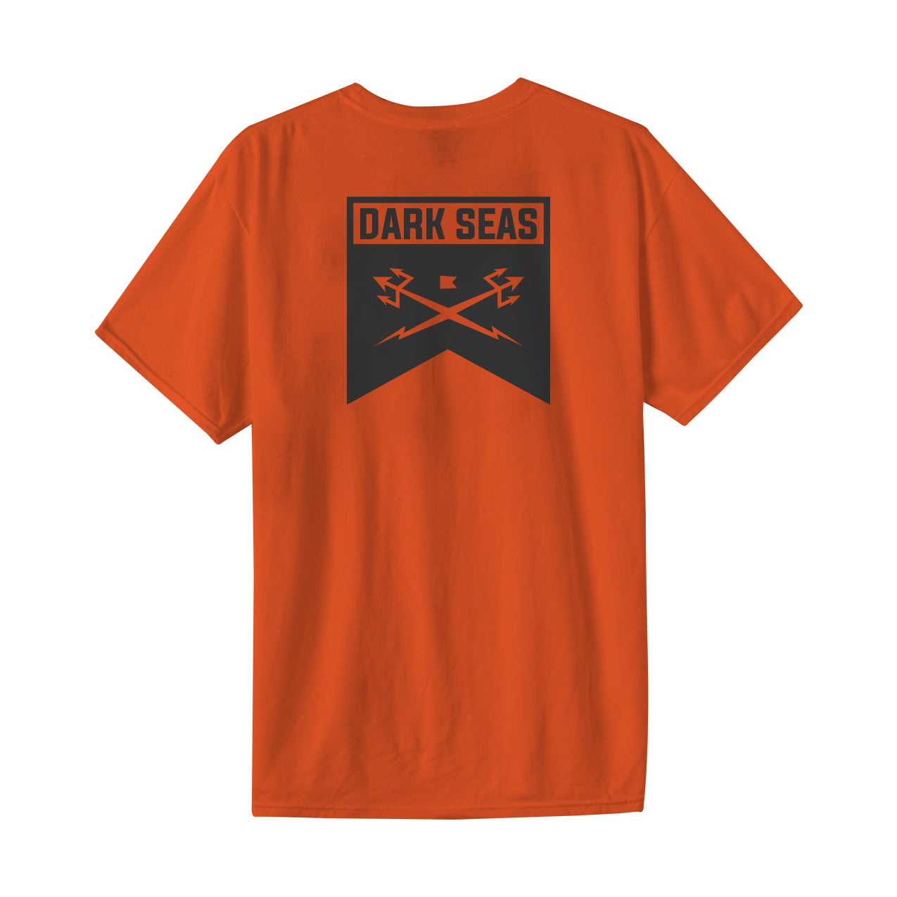 Dark Seas Men's Trainingw Tee Orange T-Shirts