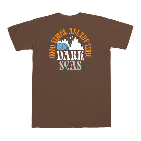 Dark Seas Men's Fungi-Tee Sepia T-Shirts