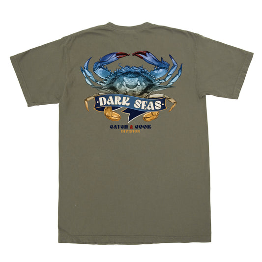 Dark Seas Men's Catch & Cook-Tee Ivy Green T-Shirts
