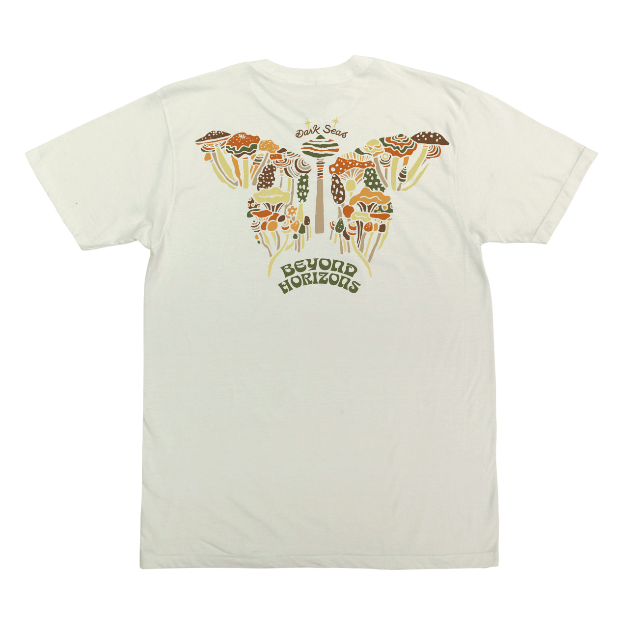 Dark Seas Men's Horizons-Tee Antique White T-Shirts