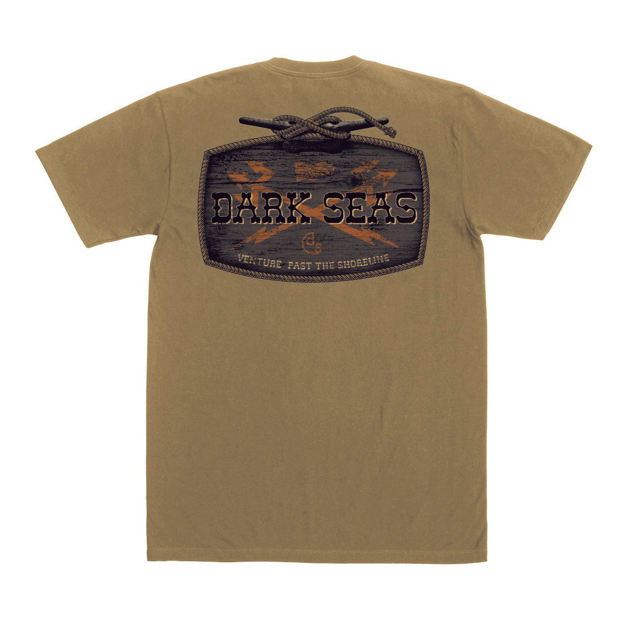 Dark Seas Men's Coastal Rancher-Tee Tobacco T-Shirts