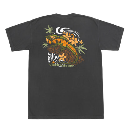 Dark Seas Men's Lazy Lizard-Tee Black T-Shirts