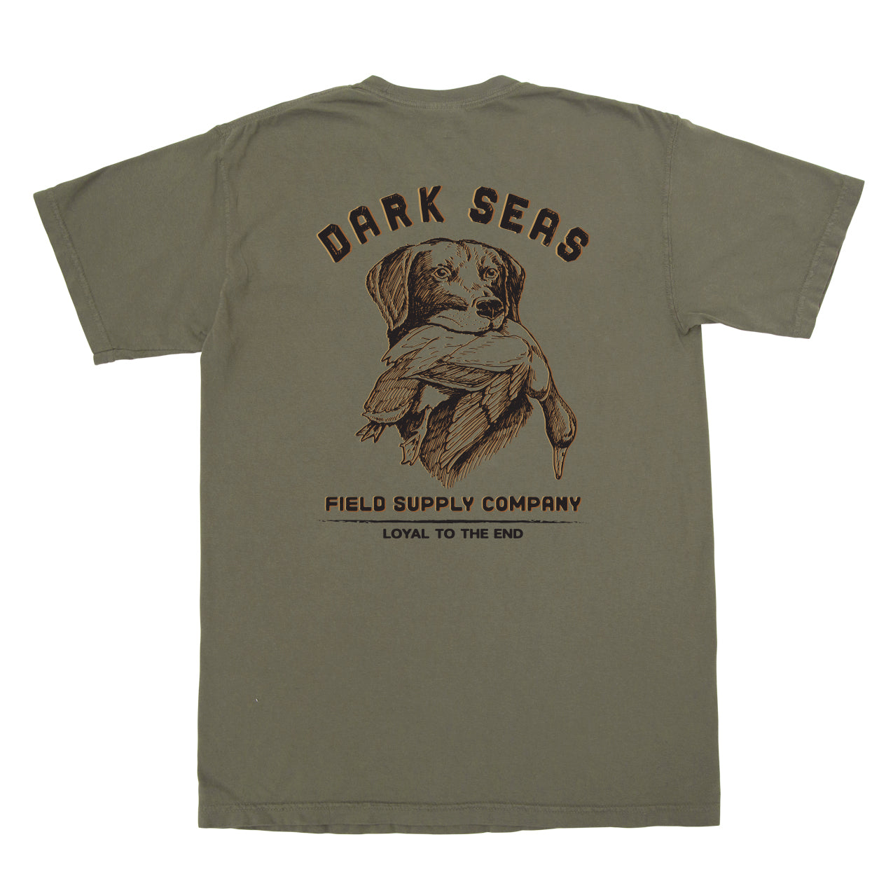 Dark Seas Men's Loyalty-Tee Ivy Green T-Shirts