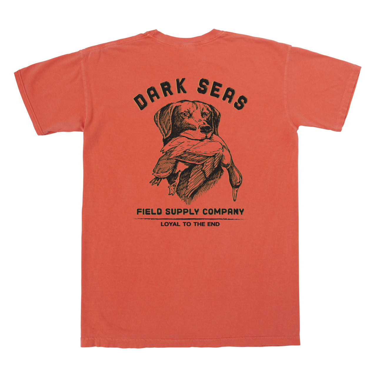 Dark Seas Men's Loyalty-Tee Red Orange T-Shirts